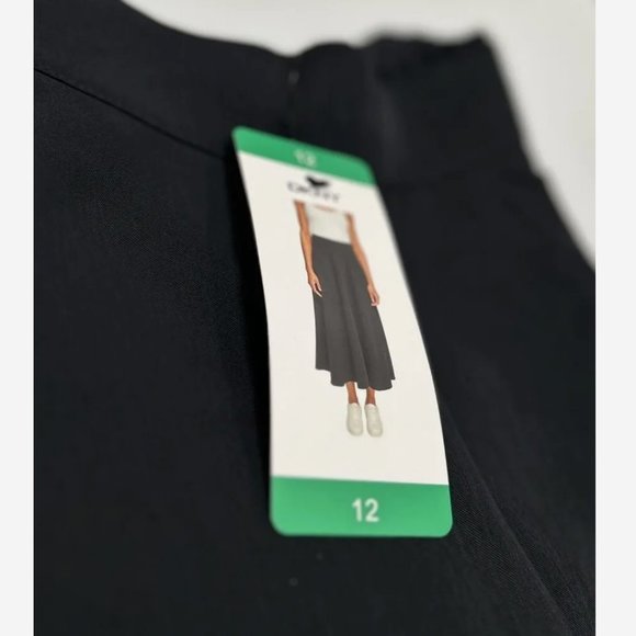 🌸 NWT DKNY Ladies' Maxi / Midi Skirt Black - Picture 6 of 11